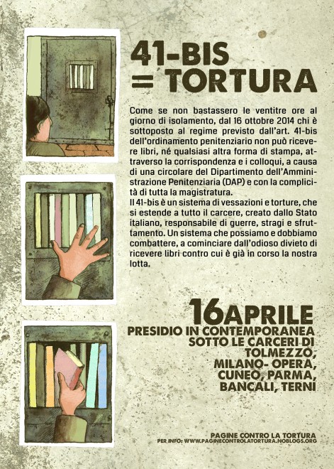 manifesto 16 aprile 41-bis=tortura