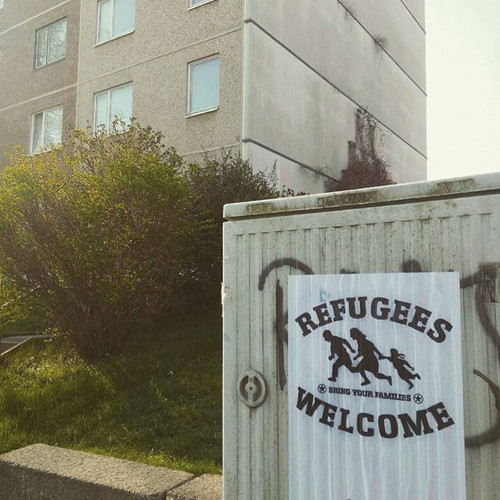 Antirassistische Plakataktion am Rabenhold
