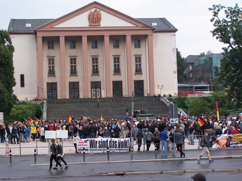 Nazikundgebung am 20. August 2015 in Suhl