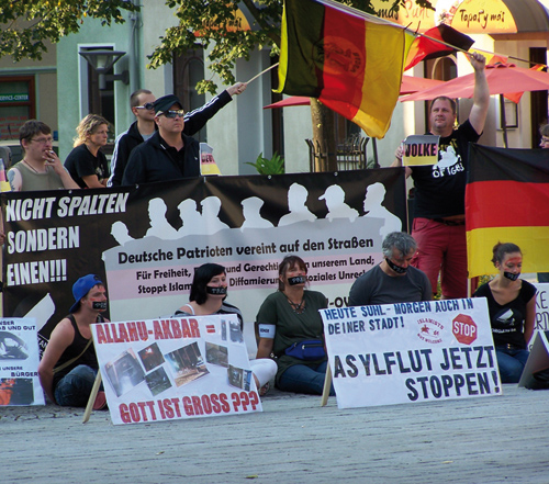 Nazikundgebung am 22. August 2015 in Suhl