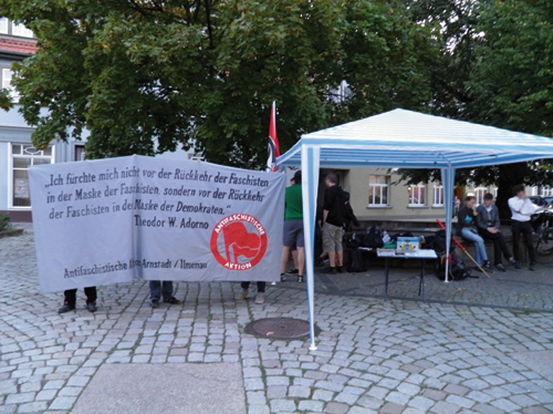 Antisexistische Kundgebung in Arnstadt