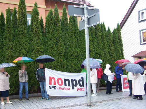 Anti-NPD-Protest in Zella-Mehlis