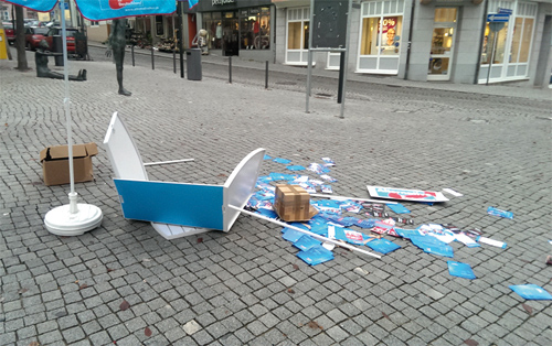 Antifaschistische Abbau-Hilfe für die AfD in Ilmenau