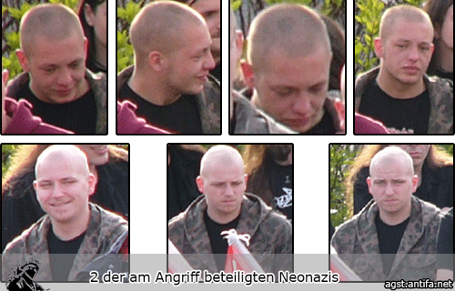 2 der am Angriff beteiligten Neonazis