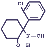 formula chimica della ketamina