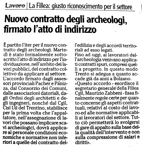 "L'Adige", 09/09/2011