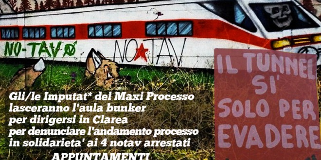 28 febbraio – Maxiprocesso: gli imputati dal bunker al cantiere!