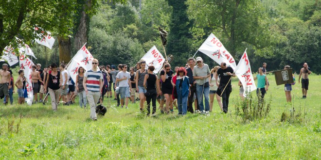 Un campeggio di lotta: resoconto del capeggio itinerante
