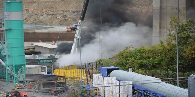 Cantiere Tav: gru si da fuoco per non essere complice della devastazione