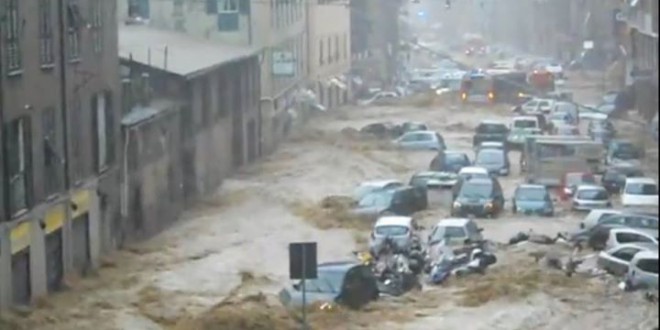 Genova: la furia dell’acqua