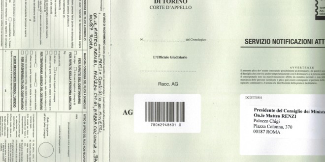 C’è posta per Renzi: una notifica dalla Val Susa