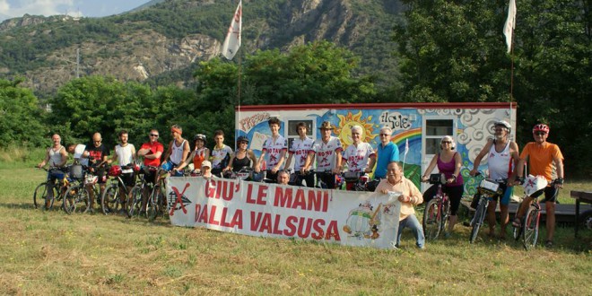 Partita da Susa la carovana ciclistica no tav