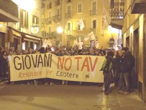 8 dicembre, appello dei Giovani No Tav