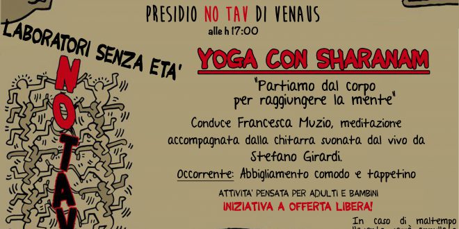 21/5 Al Presidio di Venaus yoga con Laboratori senza età